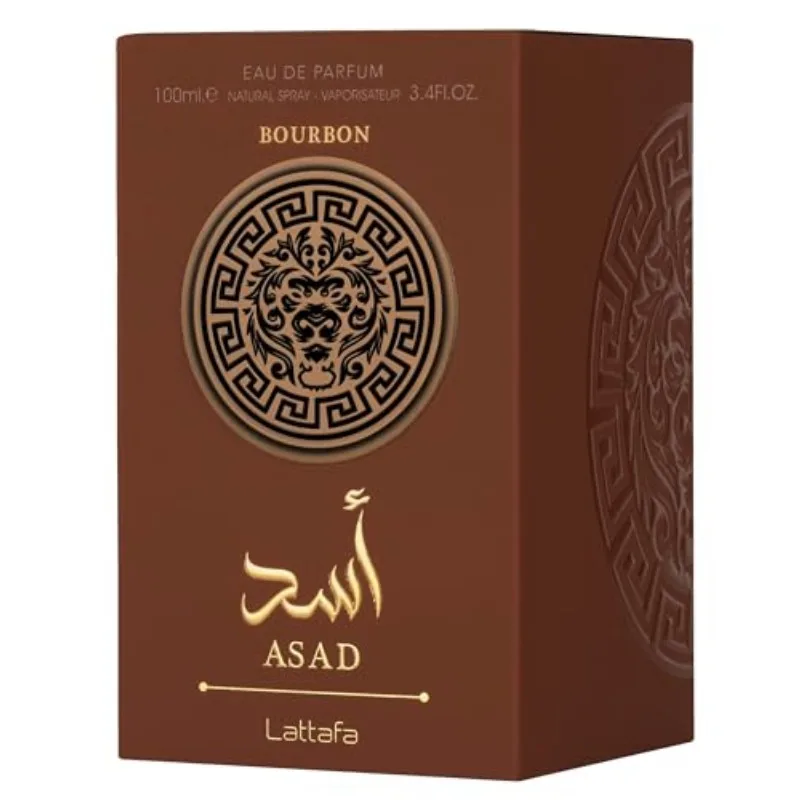 Lattafa Asad Bourbon for Unisex Eau de Parfum Spray, 3.4 Ounce view 4