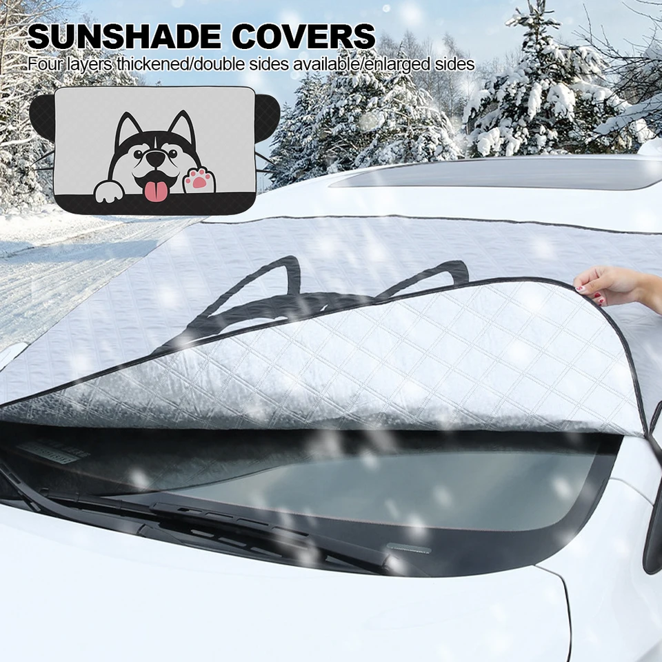 Housse Anti-Neige Magnétique Pour Pare-Brise Voiture - Protection Hiver