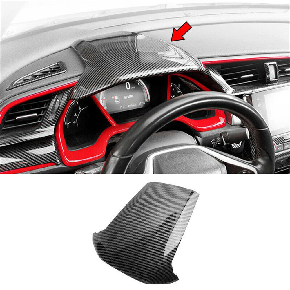 

Carbon Fiber Style Dashboard Cover Dash Cover Interior Accessories Decaration Sticker For Honda 10th Civic 2016-2020