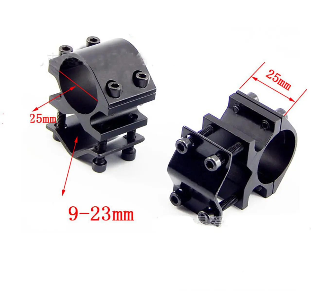 Flashlight Bracket Clamp Outdoor Accessory Flashlight Torch Laser Bracket Clamp Mount 25mm Ring Holder Fit 9-23mm Barrel