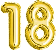 Schwarzgold, Dekoration zum 18-jährigen Geburtstag, Geschirr, Teller, Tassen, Tischdecke, Ballon-Set, Popcorn-Box, Partyzubehör zum 18. Geburtstag – Detail 25