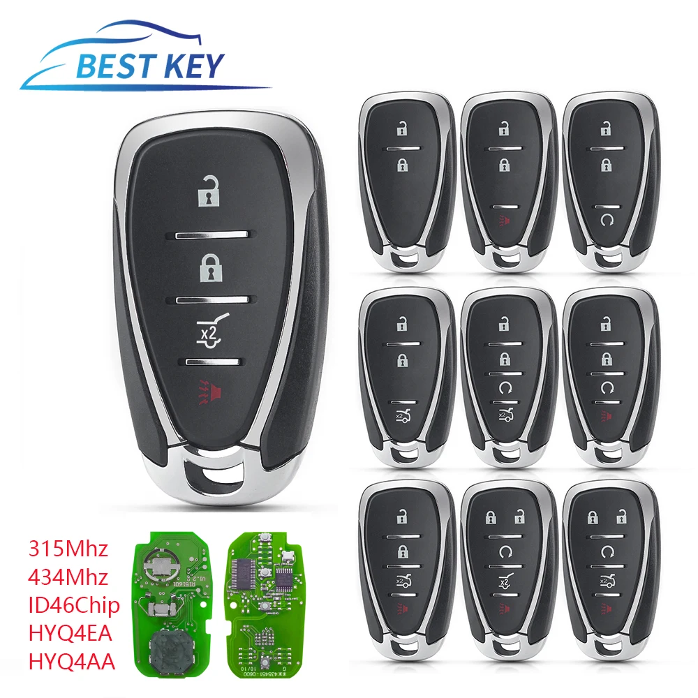 BEST KEY  Remote Control Car Key For Chevrolet Cruze Spark Equinox Malibu  2016-2020 HYQ4EA With Original Transponder ID46Chip