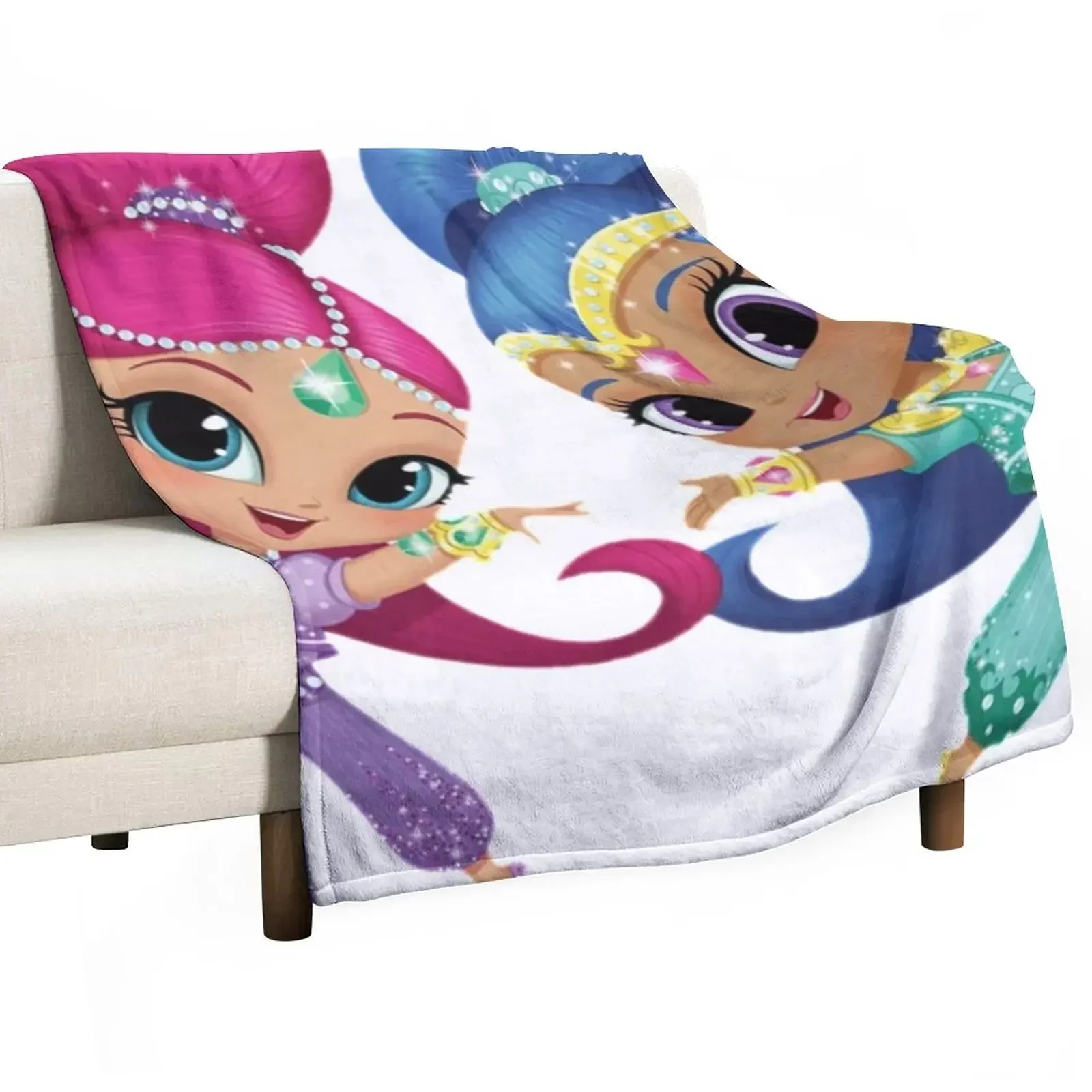 

shimmer and shine pillow Throw Blanket Tourist Luxury Thicken Vintage Blankets