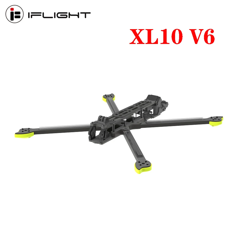 

IFlight XL10 V6 10inch 420mm True-X Carbon Fiber Frame Kits 8mm Arm Fits 30.5X30.5 20X20 Stacks for RC FPV Long Range LR10 Drone