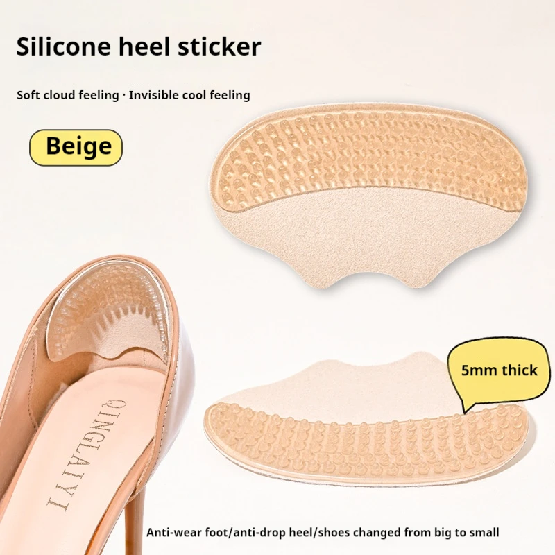 Silicone Heel Protector Insoles Heels Sticker Shoes Backs Adjust Size Adhesive Non-slip Shoe Pads Pain Relief Foot Care Insert shoe insoles heel patch insole heel protector heel protector pads heel insoles shoe repair stickers heel cushion insole heel cushion protector heel protector patches shoe stickers