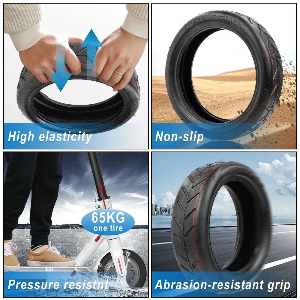 8,5 Zoll Vorder-/Hinterreifen Tubeless Vakuumreifen Elektroroller Ersatzreifen für Xiaomi M365 1S Pro 8 1/2X2 Radreifen – Detail 7
