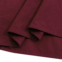 Women´s Casual Long Skirts, Solid Color Pleated Big Hem Elastic Waist Loose Fit Skirts, Simple Style Bottoms - Image 5