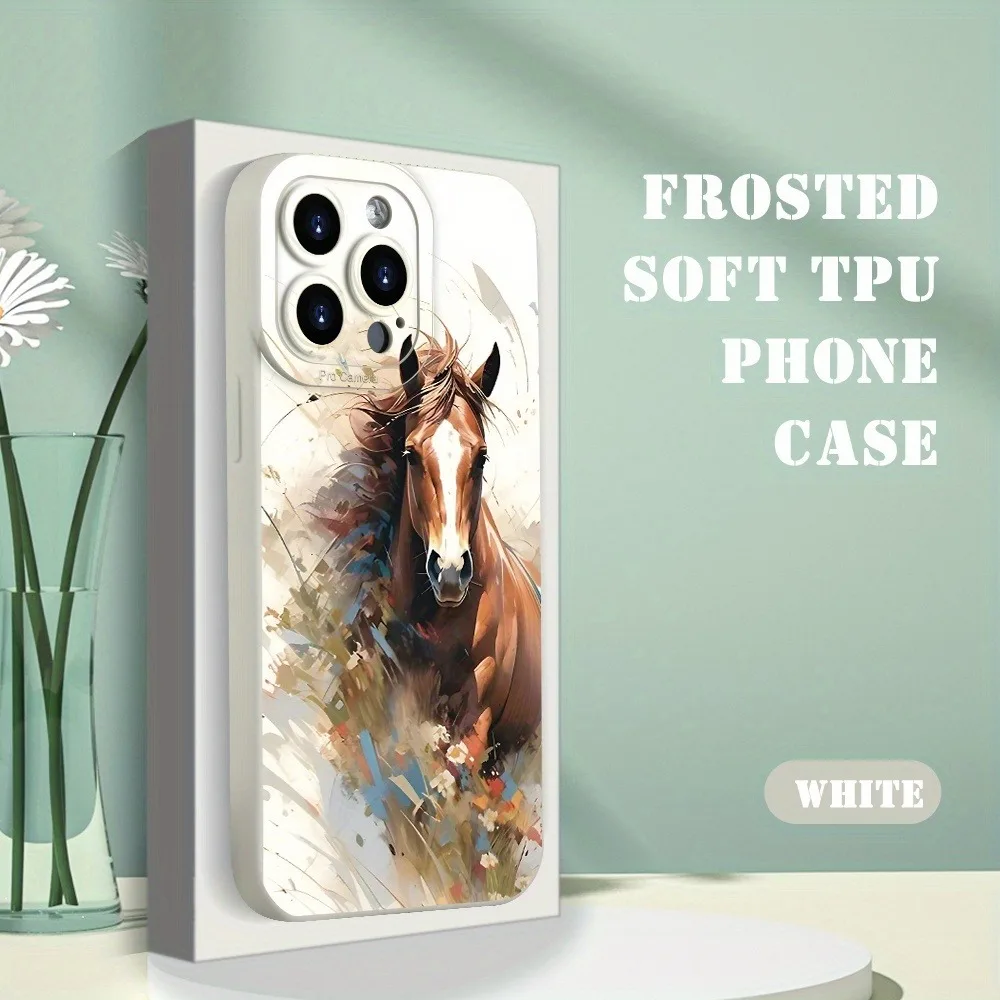 Elegant Horse Design Phone Case - Creative and Beautiful Smartphone Cover