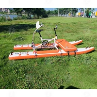 Vélo gonflable portatif de bateau de pédale pour l'équipement de loisirs d'exercice d'amusement d'eau d'été pour le parc aquatique d'équitation en plein air résidentiel 3