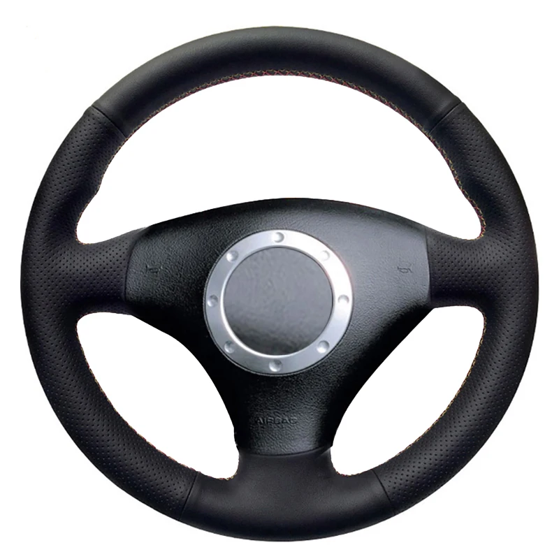 

Black Artificial Leather Hand-Stitch Car Steering Wheel Cover For Audi A3 2000-2003 A4 2003-2005 S4 2004-2006 TT 2001-2006