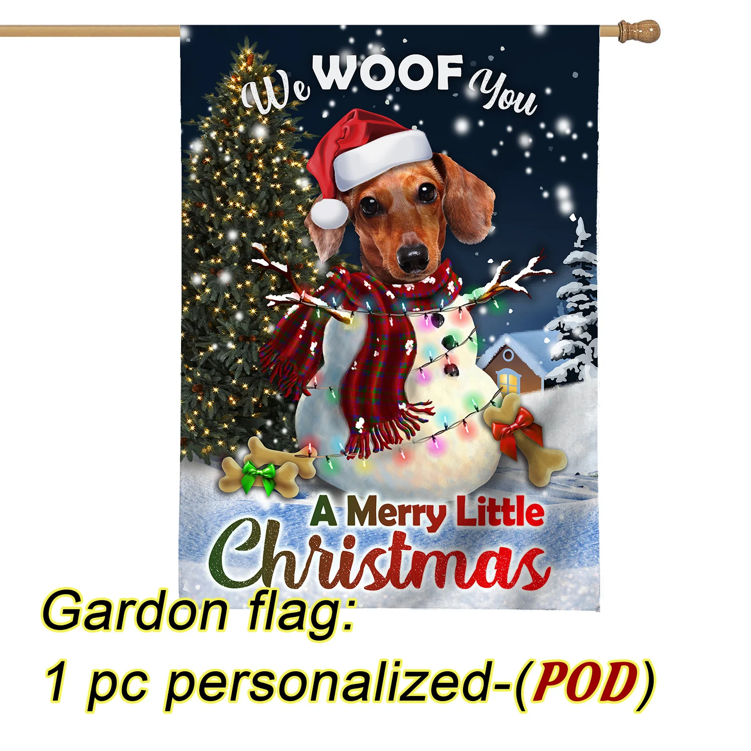 Custom Garden Flag Fall Funny Cat Dog Autunno Blue Gnome Garden Flag Halloween Witch Hocus Pocus Double Sided Con Logo Hyq-578