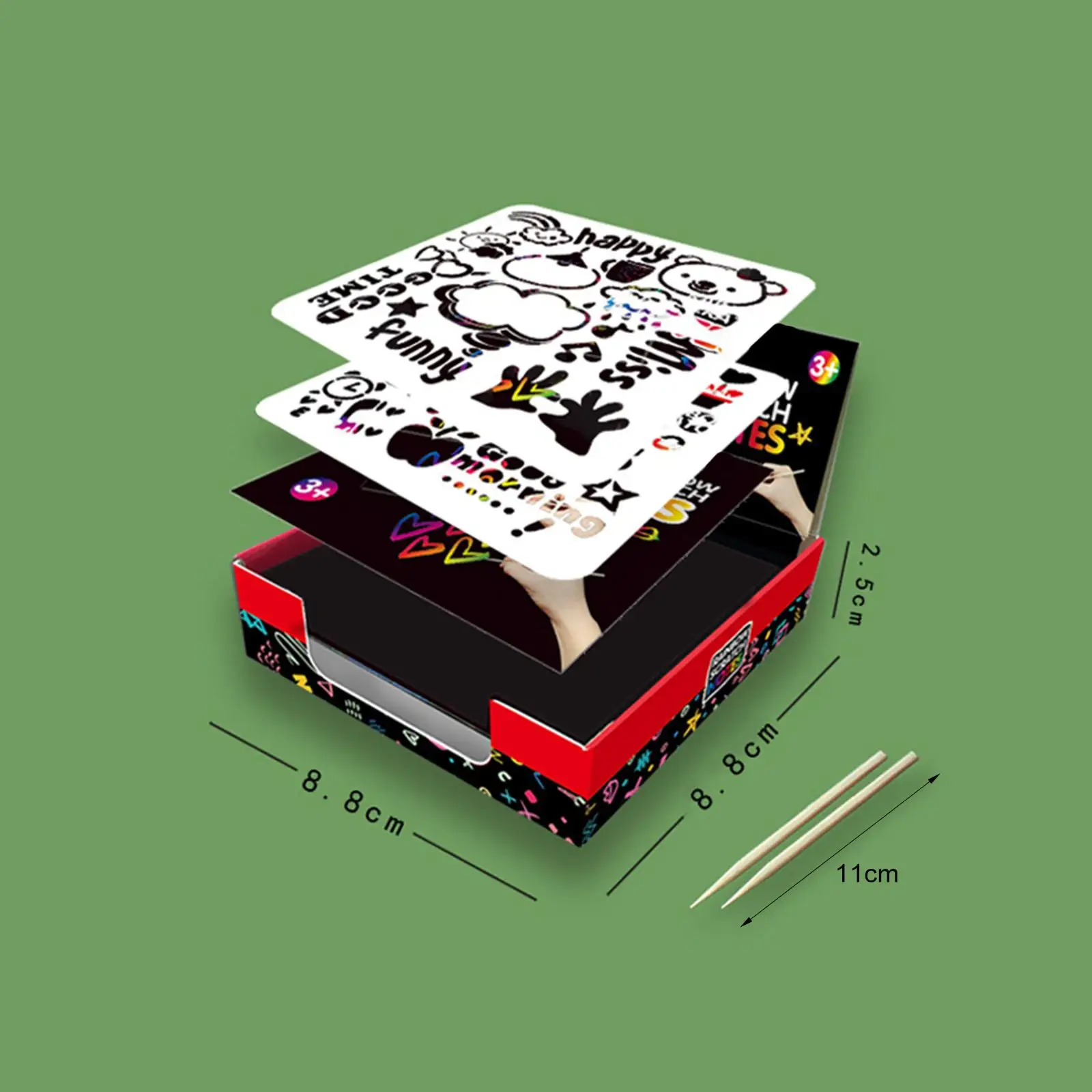 

Цветная бумажная чесалка, 100 шт., набор для рисования, для детей, малышей, мальчиков