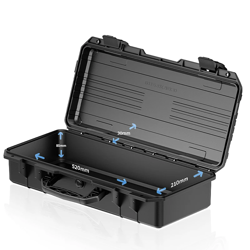 Valigetta per attrezzi multifunzionale Scatola di protezione di sicurezza in plastica Valigia per organizer per attrezzi durevole portatile impermeabile con strumenti da lavoro - immagine 6