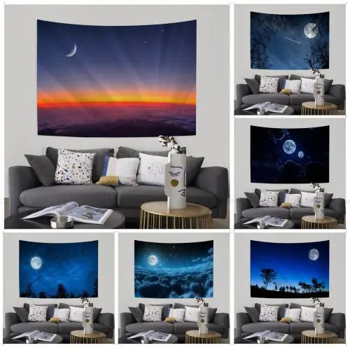 

Star Sky Moon Tapestry Chart Tapestry Home Decoration hippie bohemian decoration divination Wall Hanging Home Decor