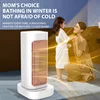 1300W Electric Heater 90° Oscillation Hot Air Blower PTC Ceramic Fan Heater Home Desktop Small Fast Heating Bedroom Room Warmer 6