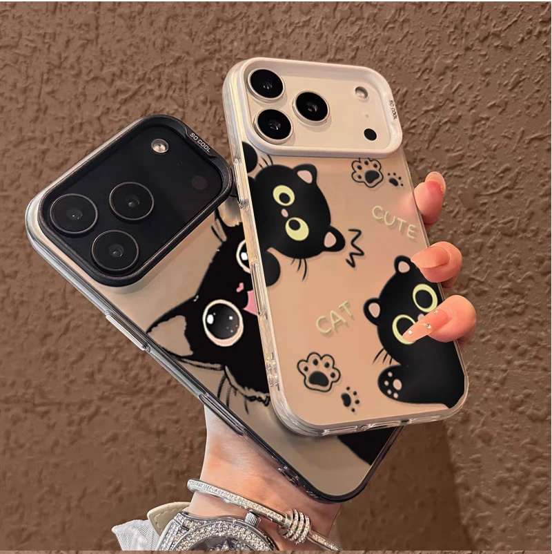 Black Cat Cute Phone Case Cover - Stylish and Protective Design