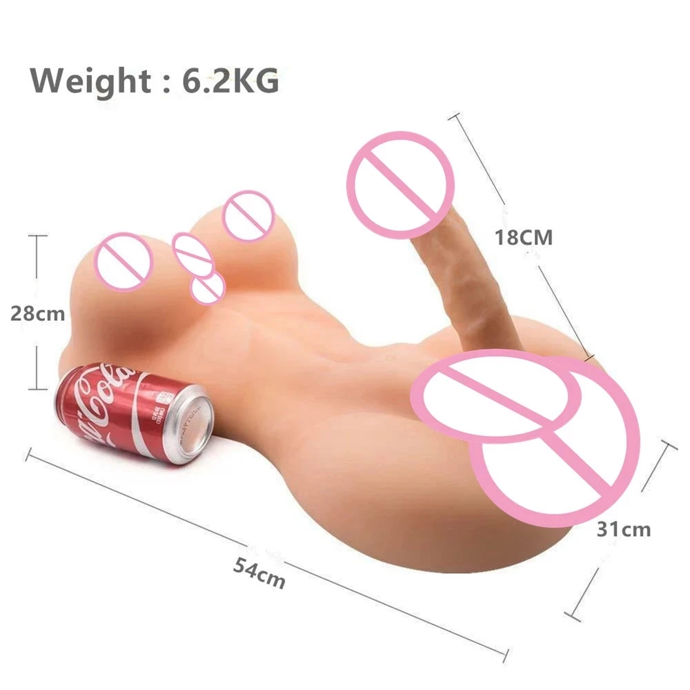 Strong Men's Body Sex Doll Tanned Skin Huge Penis Women Men Masturbation Sex Doll 18+ Big Dildo Cock Erotic Adult Supplies