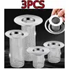 Stainless Steel Floor Drain Filter Mesh Kitchen Sink Anti-clog Filter Bathroom Hair Catcher Home Shower Strainer Drains Net 1