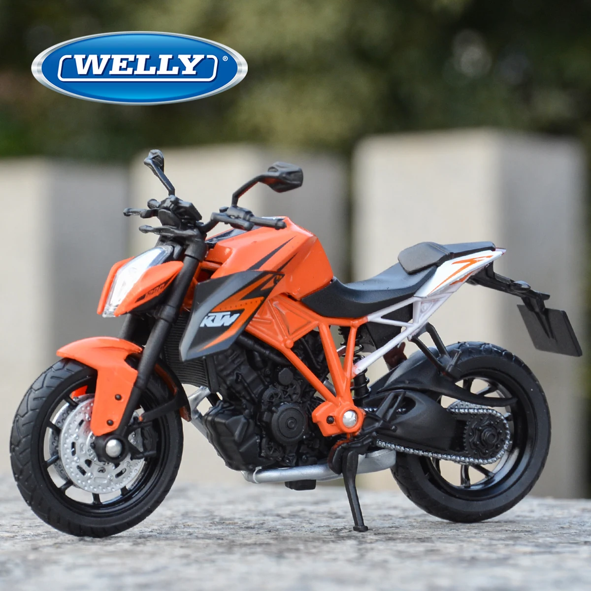 Welly 1:18 KTM 1290 Super Duke R Die Cast Vehicles Collectible Hobbies Motorcycle Model Toys