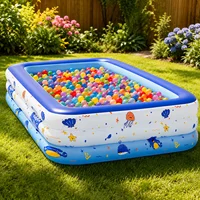 Piscine gonflable familiale de grande taille pour adultes, idéale pour la cour, le jardin et les fêtes en plein air (1 pièce) 2