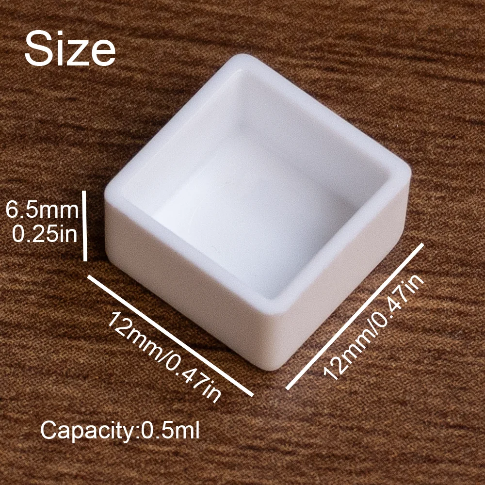 50/100개 수채화 팬 ? DIY 수채화, 오일, 아크릴용 0.5ML 플라스틱 빈 페인트 팬 ? 금속 팔레트 Ti와 호환 가능