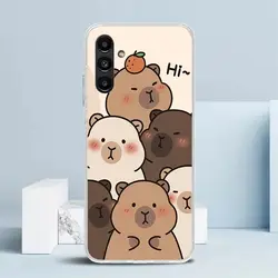 Whimsical Capybara Cartoon Animal Phone Case Cover - Samsung A24 (BK594 - 1)