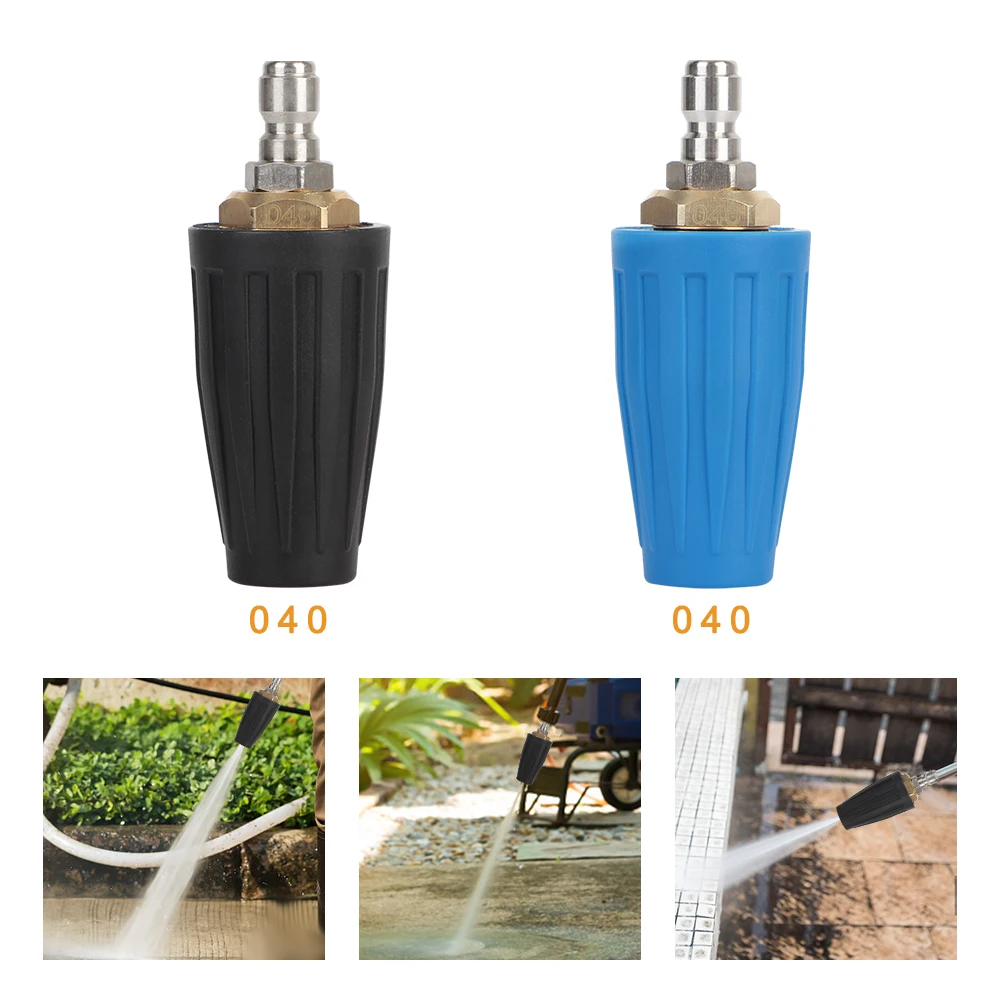 4000Psi Rondella Per Auto Ugelli Per Pistola Ad Alta Pressione Rotante Turbo Jet Water Column Cleaner Truck Trailer Strumenti Di Lavaggio Per Barche D