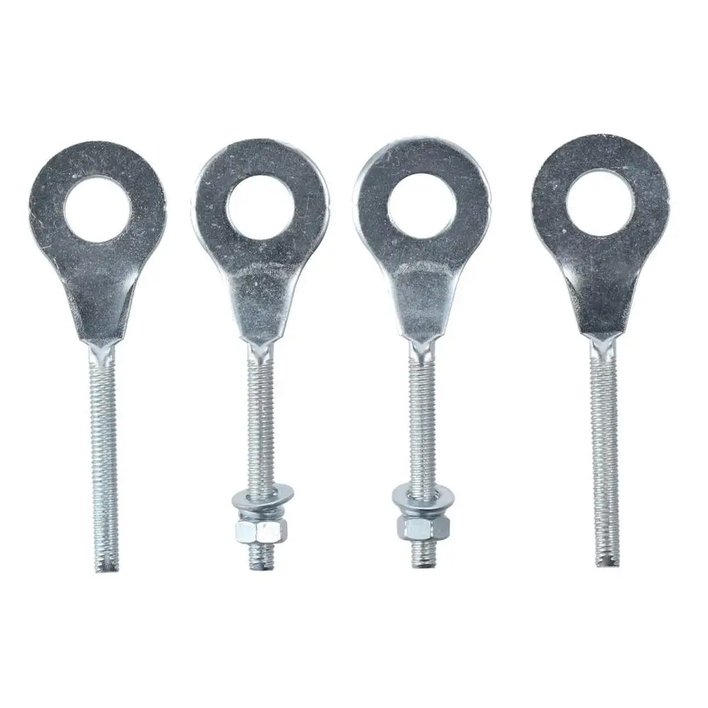 4Pcs Silver Chain Tensioner Adjuster Car Accesssories Parts Metal 15mm Mini Bike Chain Tensioner Adjuster For Bike