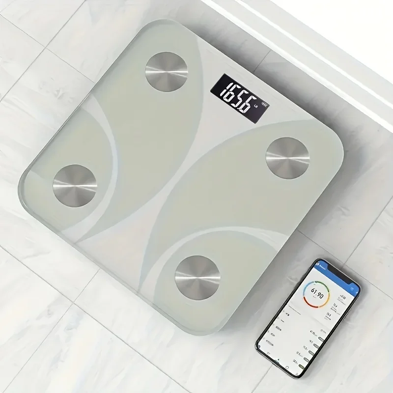 1pc Smart Weight Scale Digital Weighing Machine Body Fat BMIMeasurement Body Composition Analyzer For Home Bathroom