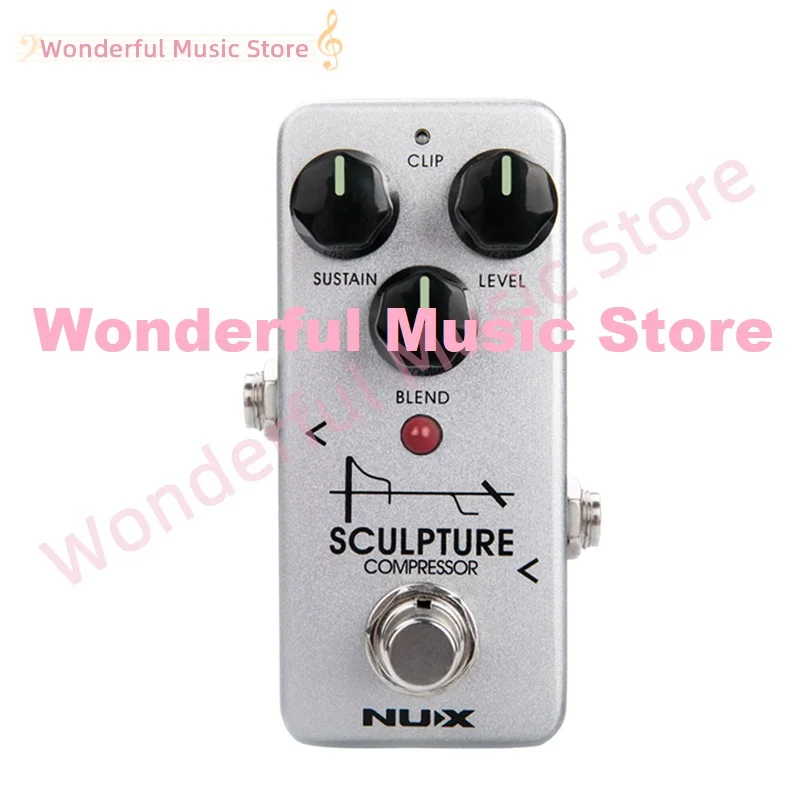 

NUX Sculpture Mini Compressor Guitar Compressor Effect Pedal True Buffer Bypass Clip Mode Guitar Effects Pedal Accessories NCP-2