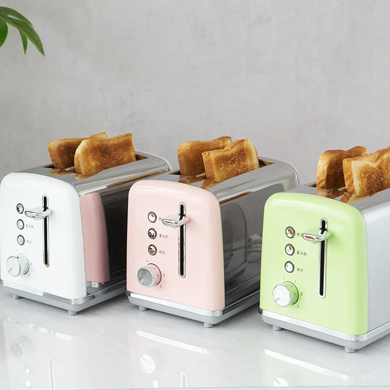 Bread Toaster bread maker machine Toasters Cooking Appliance Home Kitchen 6 Operating Modes 2 Slices Mini Auto Breakfast Toaster