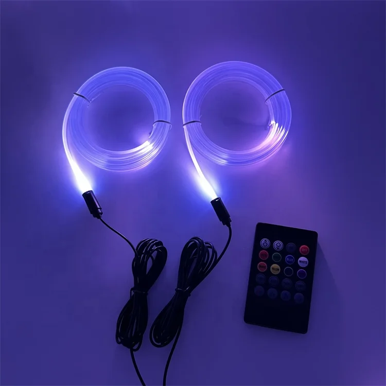 5v USB car accessories interior decorate atmosphere light RGB led fiber car led strips app ambient light in car