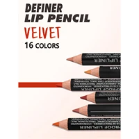 14 Color Nude Matte Lipstick Pencil Long-lasting Waterproof Lip Pencil High Pigmented Lip Liner Lip Makeup Tool 2
