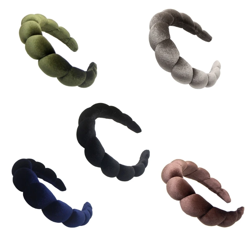 

Braided Headband Yoga Sweatband Headband Spa Headbands For Women Sponge Hairband Non Slip Skincare Headband Dropship