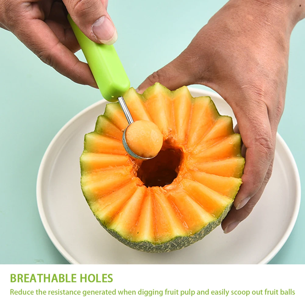 Multifunctional Fruit Melons Baller Set Easy Storage Fruit Carving Tool For Fruits Vegetables