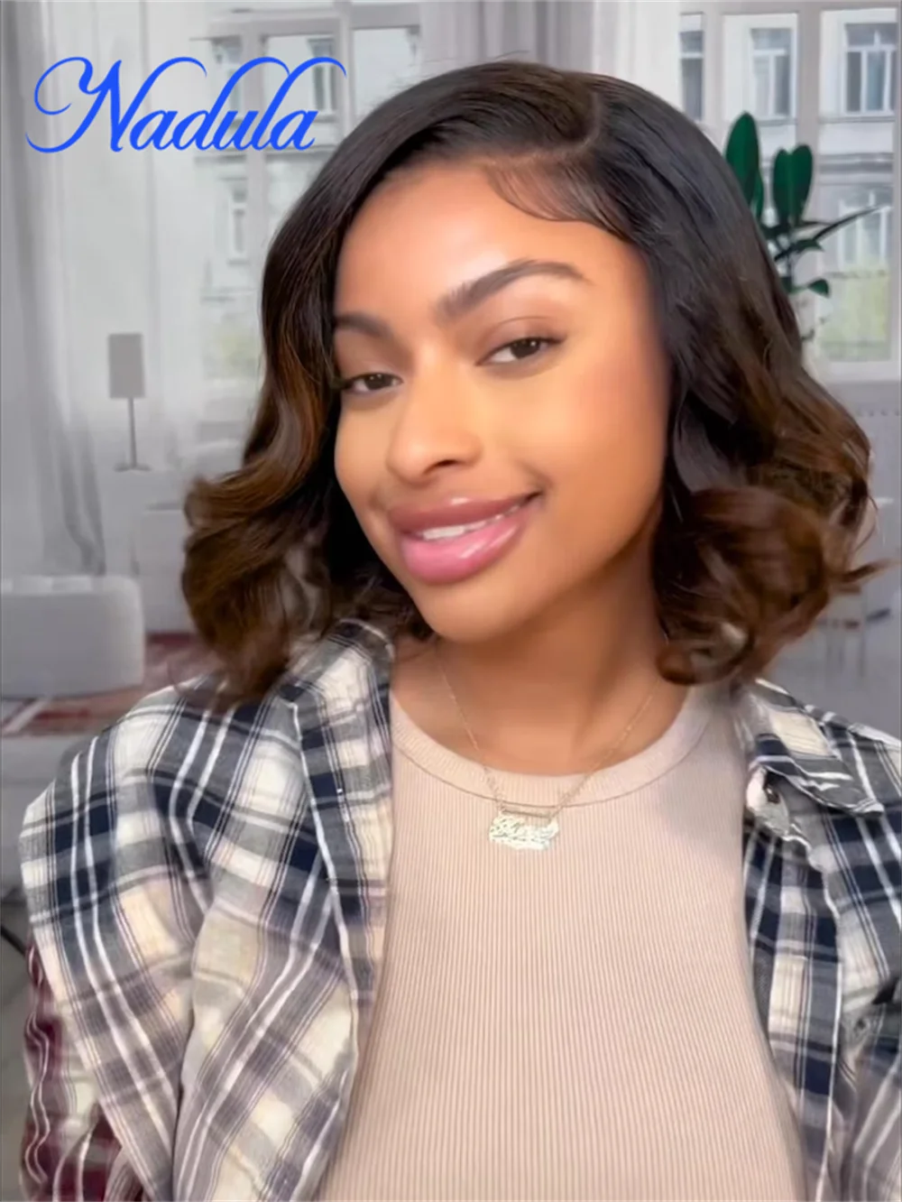Nadula Glueless Lace Frontal Wig - Chestnut Brown