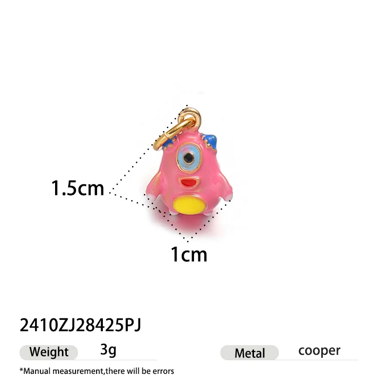 Cartoon Animal Pendant Hoop Earrings Dinosaur Design Butterfly Earring image 8