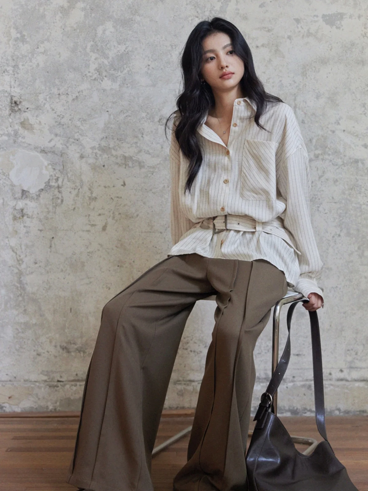 Elegant Vintage Long Sleeve Blouse - Autumn Collection