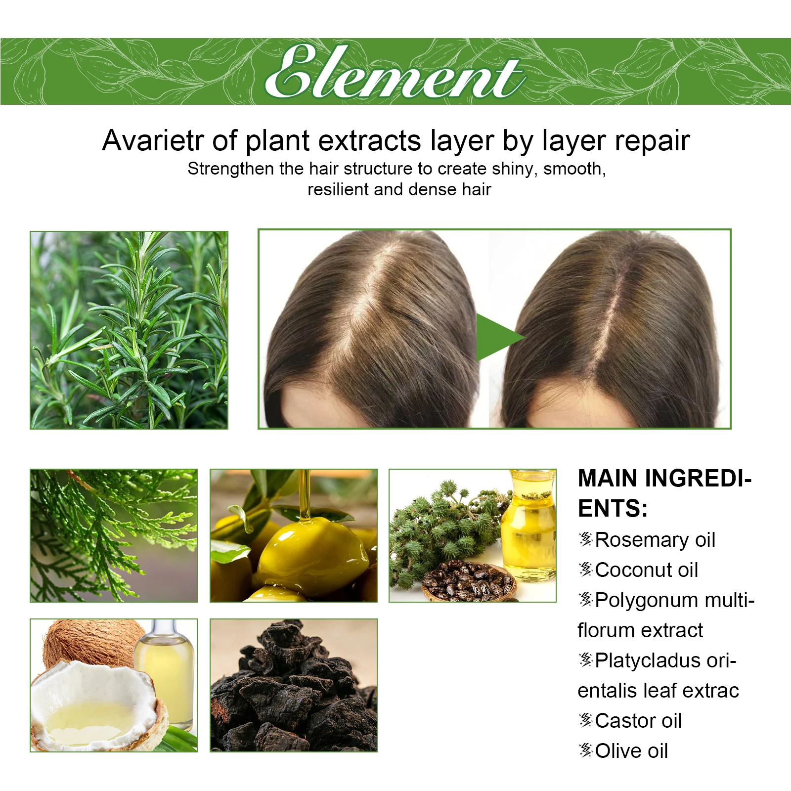 Rosemary Scalp Hair Essential Oil Softens Nourishes Hair Repairs Damage Prevents Loss And Nourishes Essence Oil