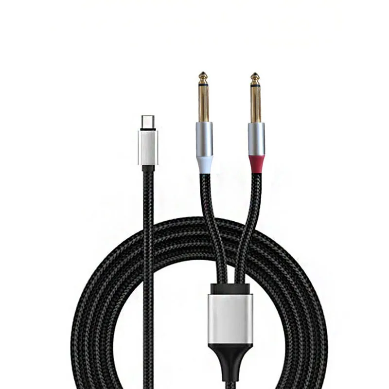 USB C 6.35mm й ̺ Y й, CŸ  6.35mm 1/4 ġ TS  ڵ, º Ʈ ȭ 