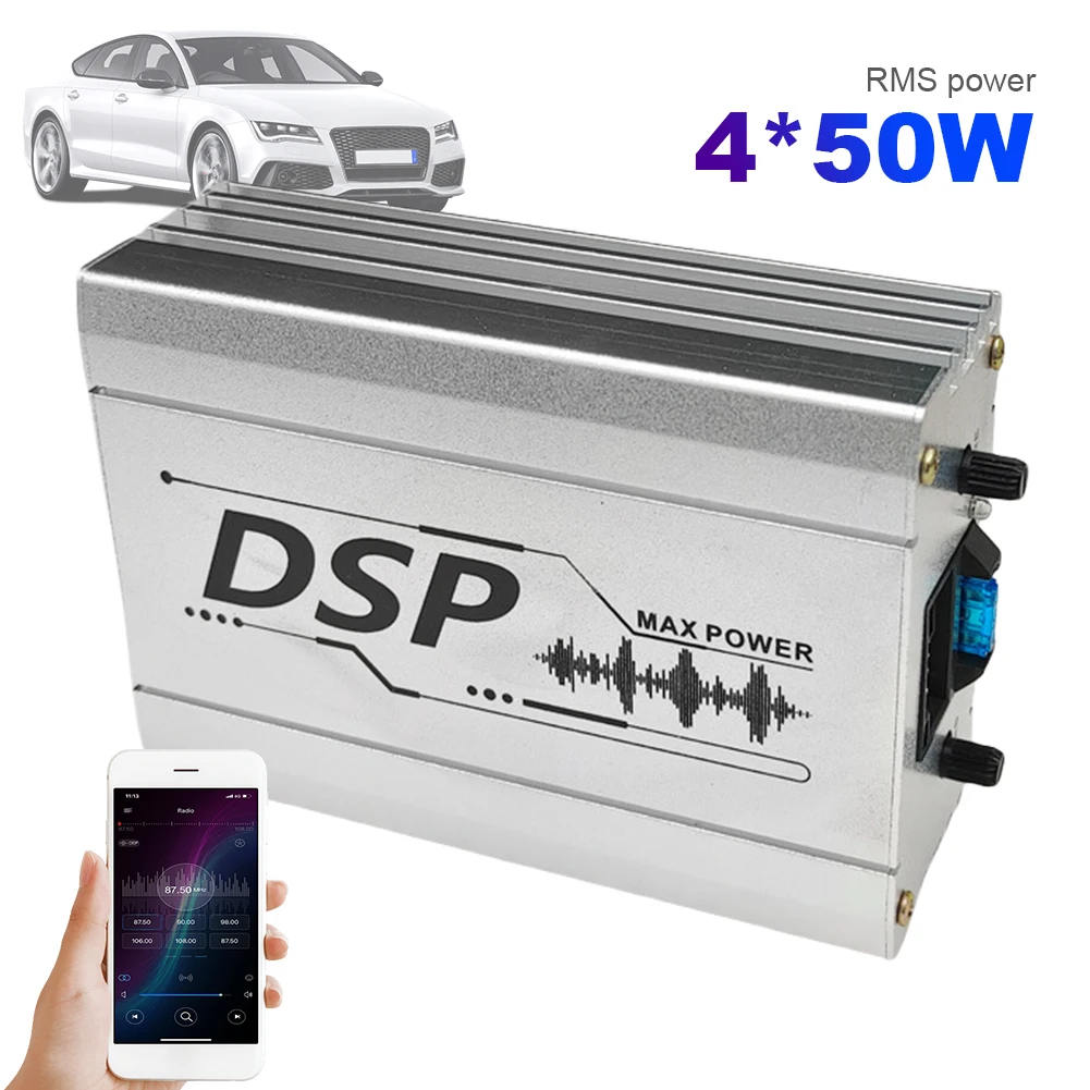 Car DSP Digital Audio Processor 4 In 6 Out Car Audio Digital Signal Processor Support APP Control for Enhancement