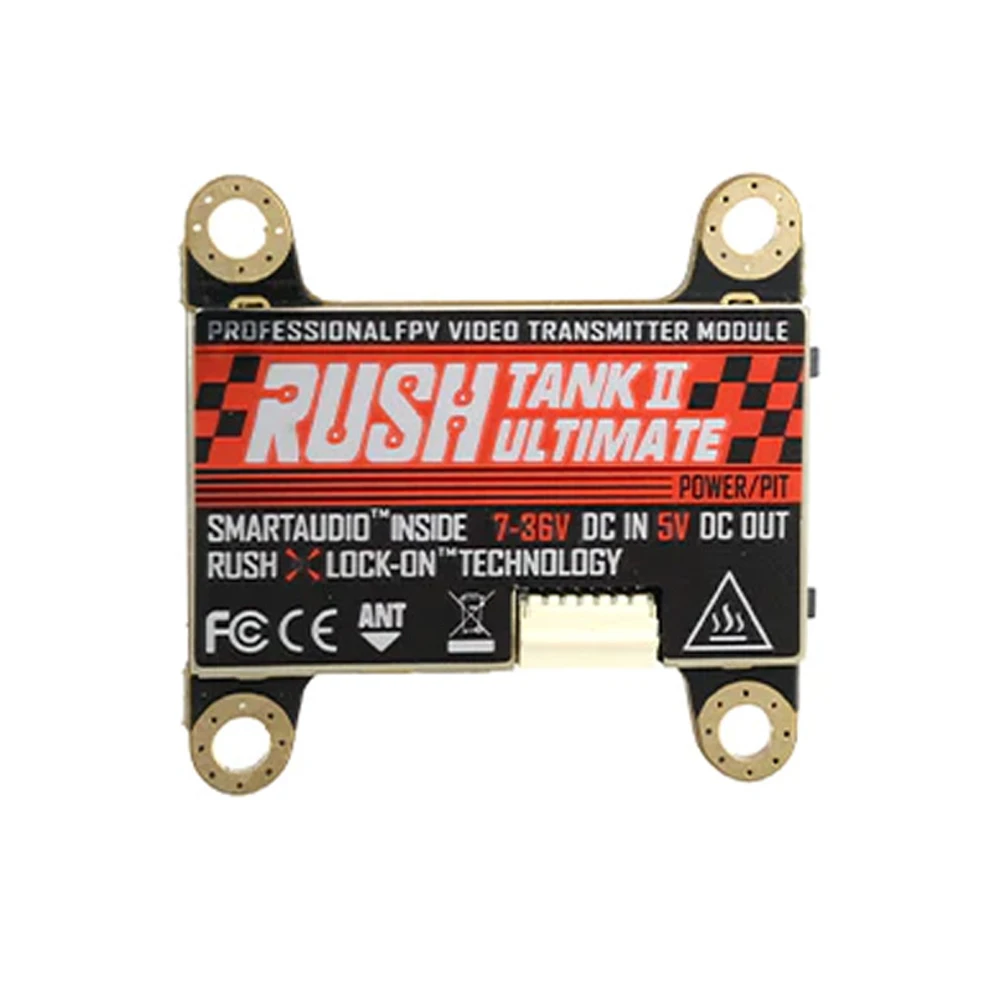 RUSHFPV RUSH Tank II 7-36V 5.8GHZ 48CH/37CH PIT/25mW/200mW/500mW/800mW FPV VTX Video Transmitter For RC Racing Drone
