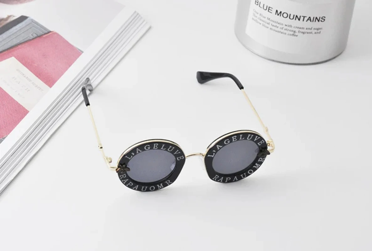 Child NEW Designer Round Sunglasses for Kids Lovely Children Glasses UV400 Baby Summer Eyeglasses Cute Girls Eyewear N297