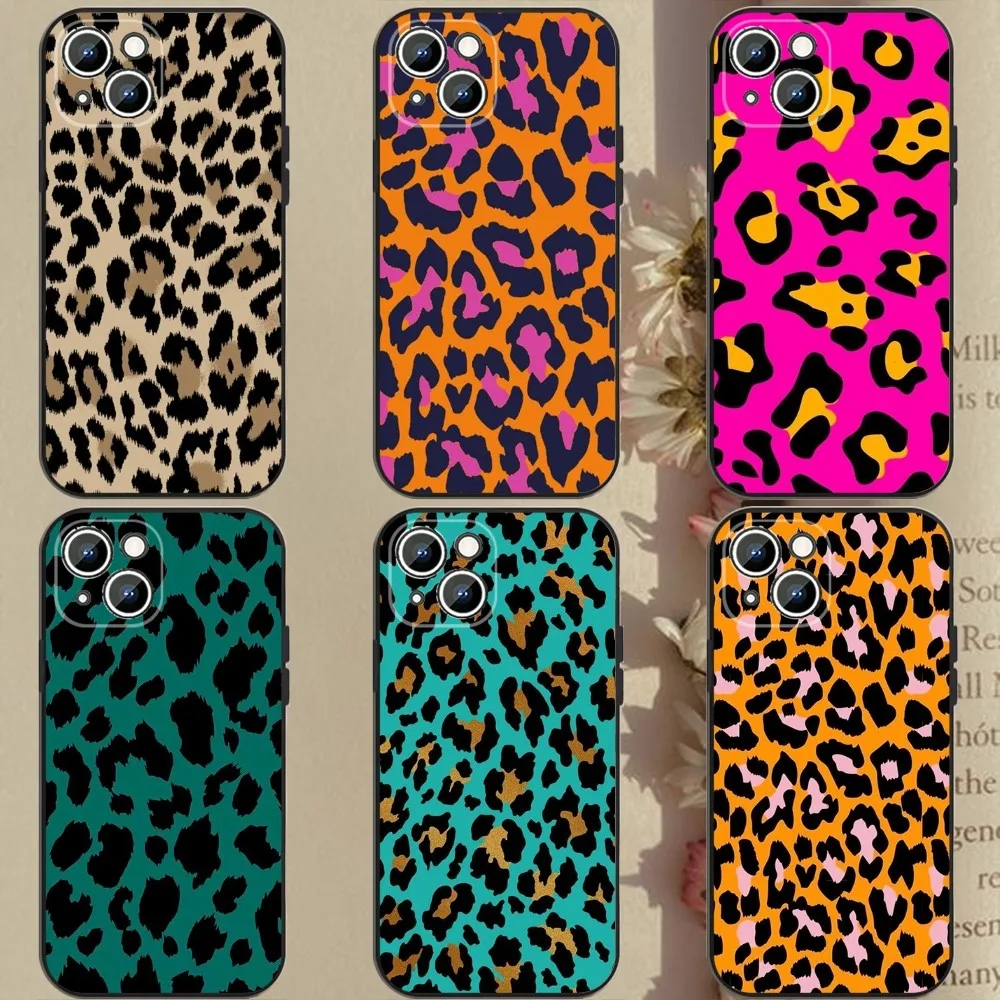 

Leopard Print Panther Phone Case Phone Case For Apple iPhone 15,14,13,12,11,XS,XR,X,8,7,Pro,Max,Plus,mini Silicone Black Cover