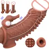 Reusable Comdoms Sleeve For Penis Extender/Enlarger Nozzle With Vibro Sex Toys Cock Enlargement Member Vibrator Lock Fine Ring 1