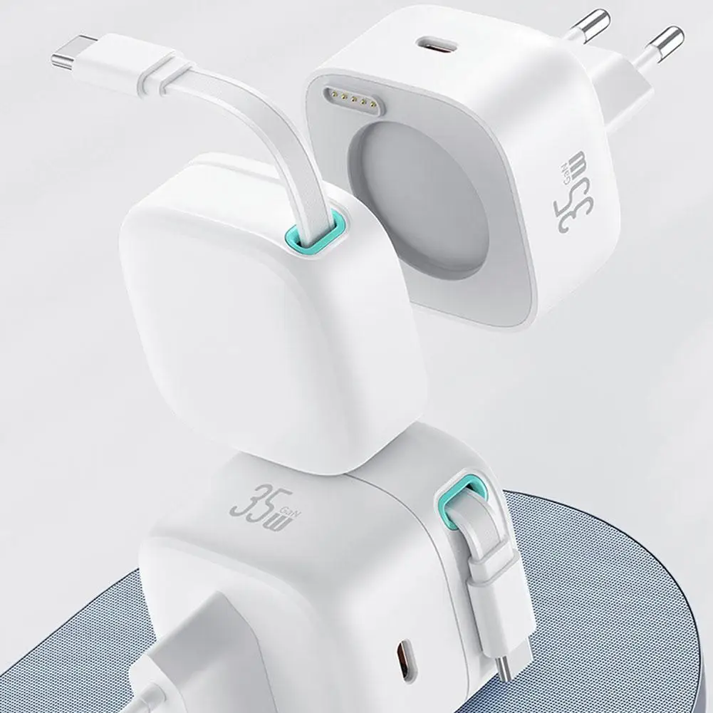 

Зарядное устройство USAMS с магнитным разъемом USB Type-C и поддержкой быстрой зарядки, 35 Вт