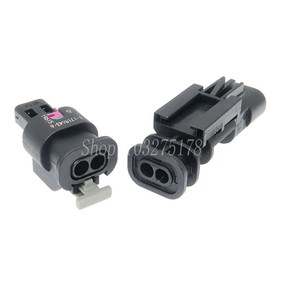 1 Set 2 Pin 1-1718643-1 1-1703498-4 4F0973702 1-1703498-3 Automobile Urea Mercury Sensor Nozzle Plug Cable Socket for VW BMW