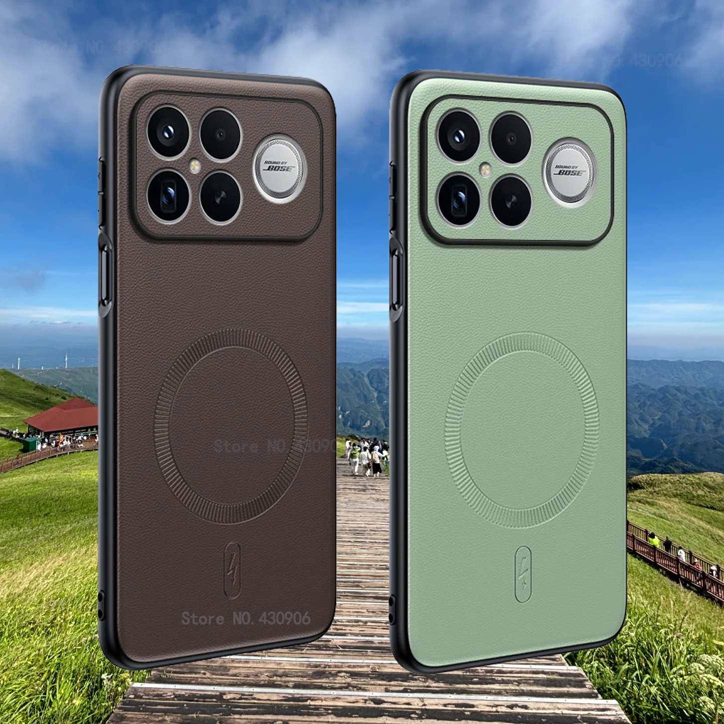 Magnetic Leather Shield Case with Anti-Fingerprint Non-Slip Grip