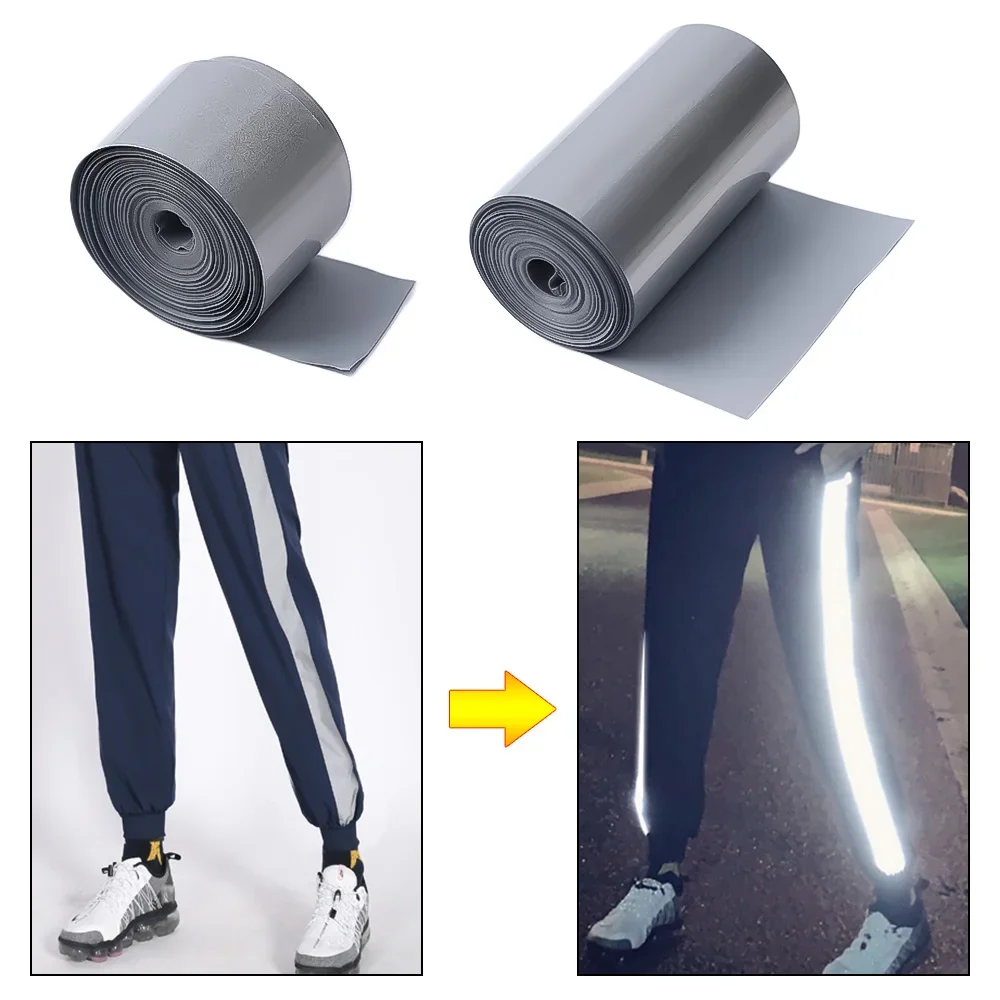 Reflective Tape Bands Reflective Tape Reflective Stickers 2-5cm Heat Transfer 5M for DIY Clothing Bag Shoes