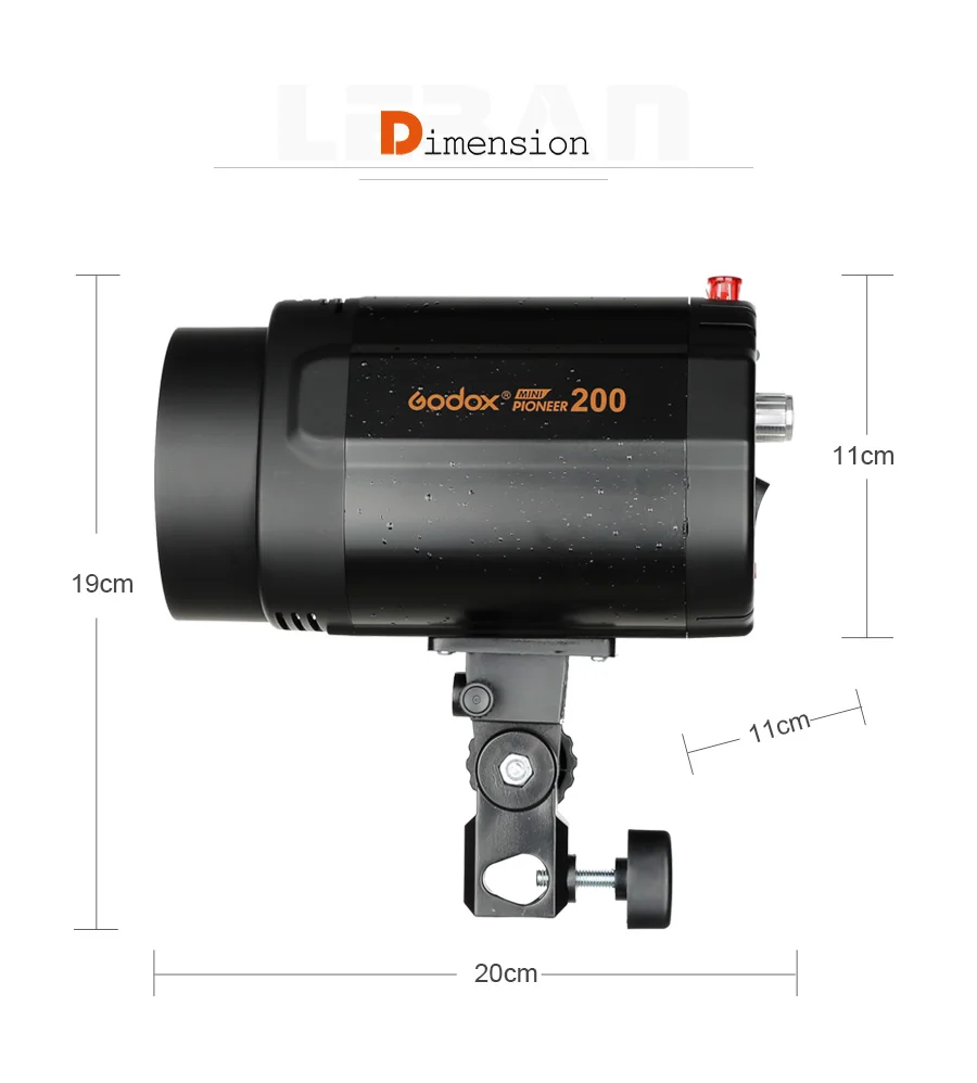 Godox 200W Mini Studio Flash Monolight Photography Photo Studio Strobe Flash Lig